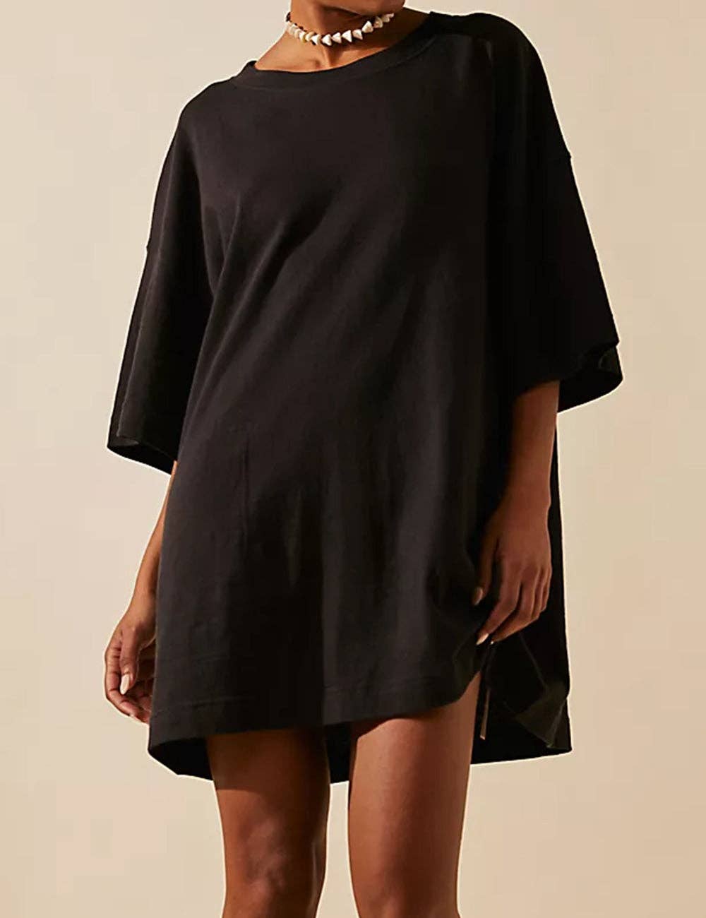 Sweetkama - Wholesale Dress - Women's - Ladies Soild Color Tee Mini Dress SKD46810