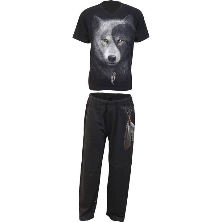 WOLF CHI - 4pc Herre gotisk pyjamasæt for engroshandel hos Spiral