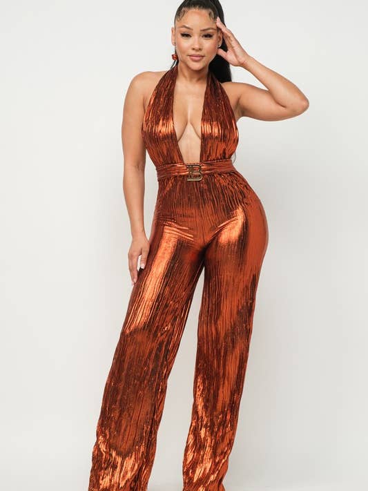 Tuta con scollo a V a tuffo per la vendita all'ingrosso da parte di Belita Collection