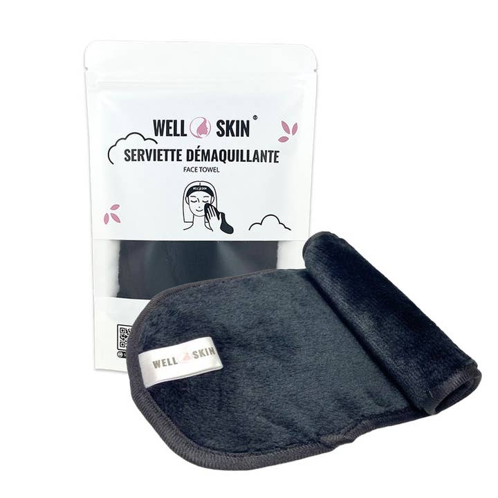 Asciugamano nero per rimozione trucco per la vendita all'ingrosso da parte di Ikigai Group LTD