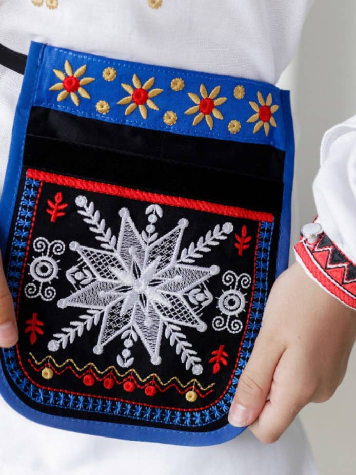 Ukrainische Volkbestickte Umhängetasche im Vyshyvanka-Stil für den Großhandel von Art Lev