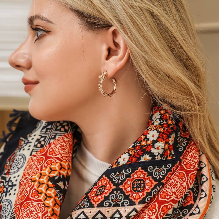 Emilie collection - Vendita all'ingrosso Orecchini a cerchio - Orecchini drago d'oro