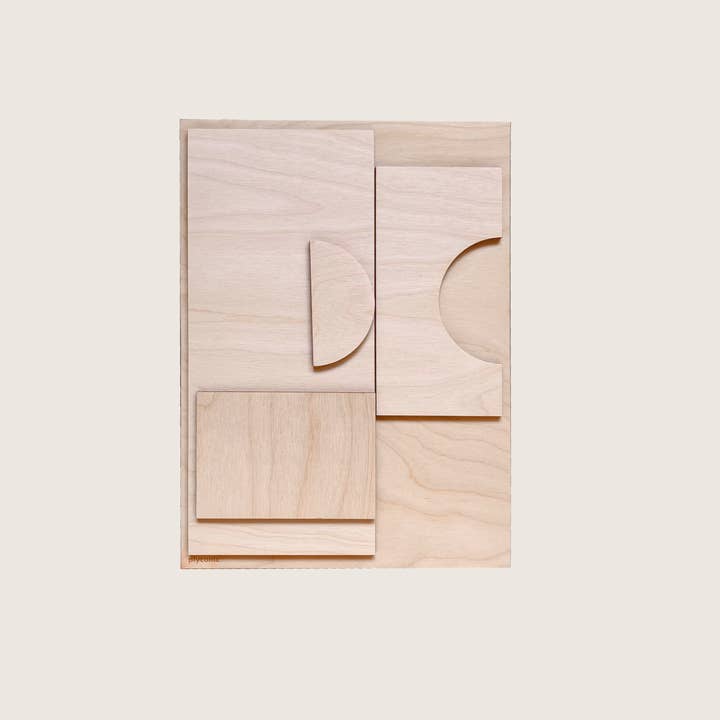 Plyconic - Venta al por mayor Papel pintado 3D - Cuadro en relieve de madera contrachapada Hal