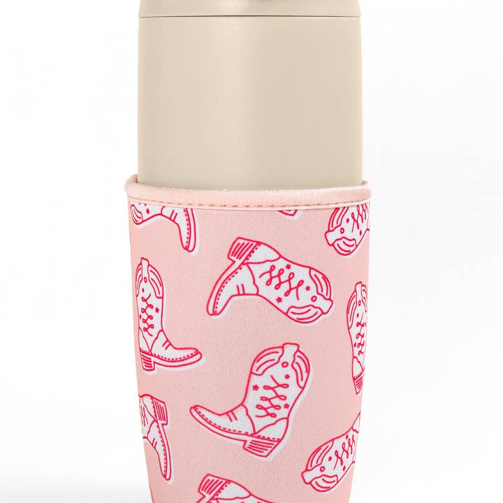 Callie Danielle - Wholesale Drink Huggers & Koozies - Western Cowgirl Boots Coffee Sleeve