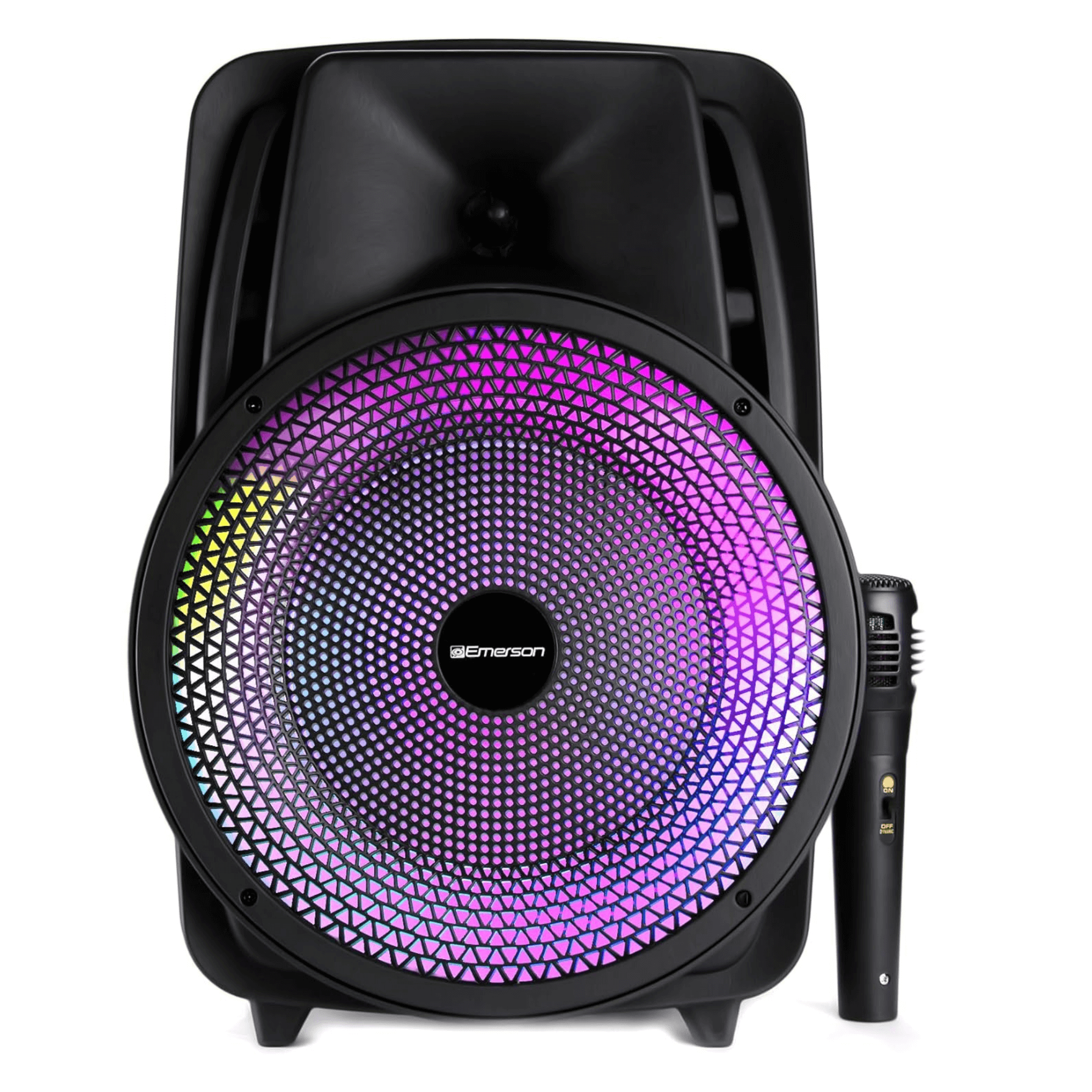 JupiterGear Home - Vendita all'ingrosso Casse audio - Emerson casse Bluetooth portatile da 20 cm con luce disco per feste0