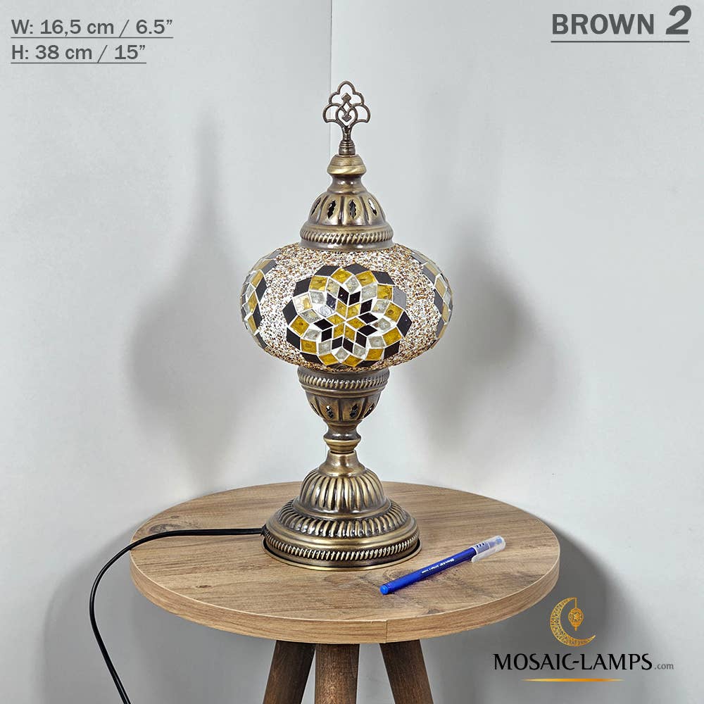 Mosaic Lamps - Vendita all'ingrosso Lampada da scrivania/d'accento - Lampada da tavolo grande a globo con mosaico turco, Marrakec, oltre 10 colori17