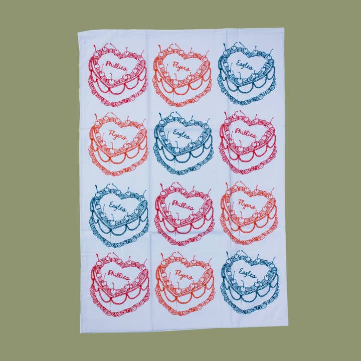 Dainty Studios - Wholesale Tea Towel - Philly Sports Tea Towel