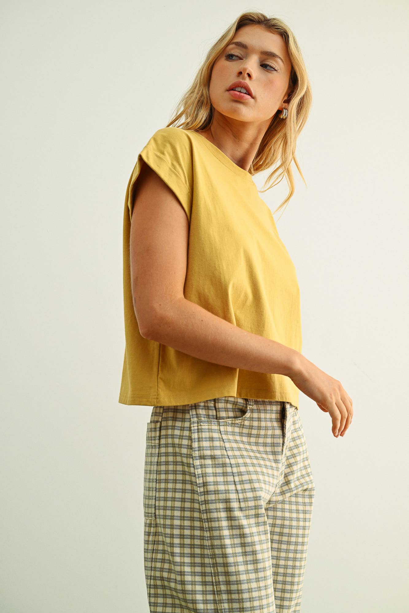 MIOU MUSE - Venta al por mayor Blusa - Mujer - Blusa de manga con puño y cuello redondo6