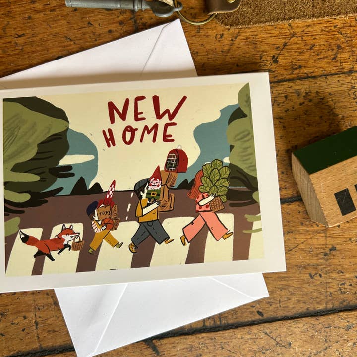 Dick Vincent Illustrations - Wholesale Housewarming Card - New home (crossing) card 1