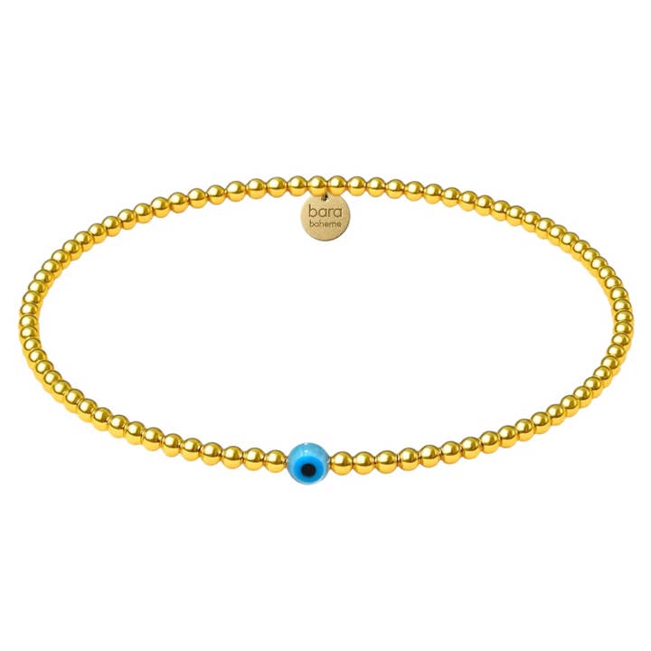 Dainty Evil Eye | Beaded Opal Bracelet for wholesale by bara boheme