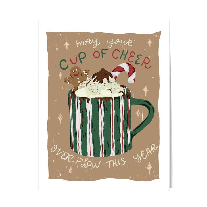 Cup of cheer holidays for wholesale by Paper Protégé