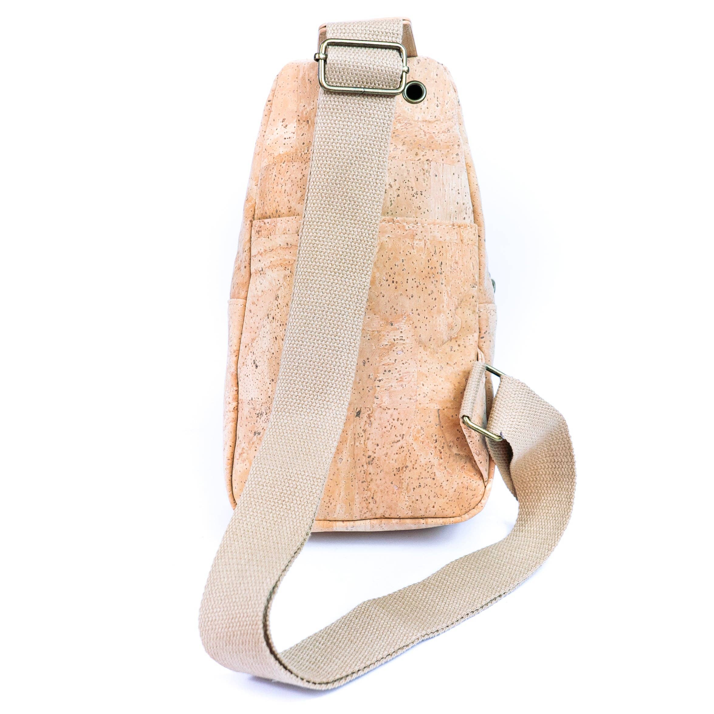 Meninas Bonitas Cork - Venta al por mayor Bandolera - Mujer - Bolso bandolera de tres compartimentos para mujer Natural BAG-229617
