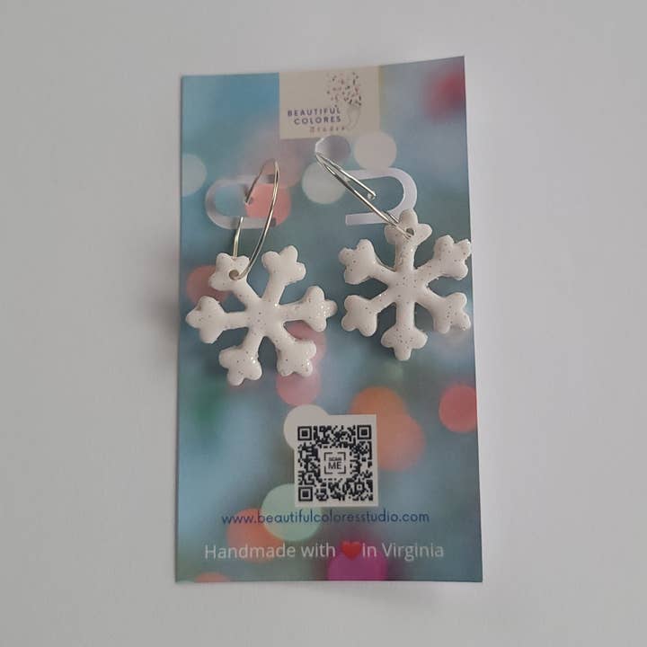 SNOWFLAKE HOOPS for wholesale by Beautiful Colores Studio