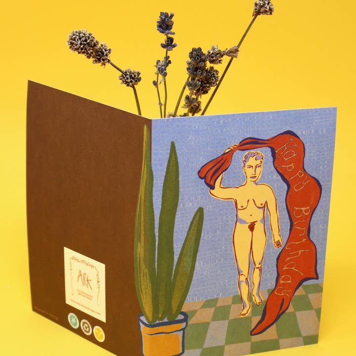 Ark Colour Design - Wholesale Birthday Card - Birthday Banner Lady Greetings Card1