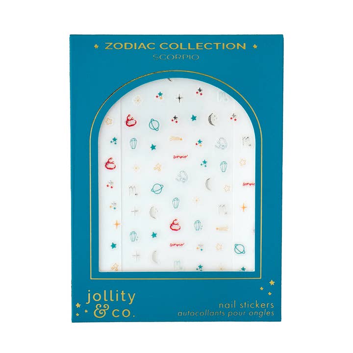 Zodiac Scorpio Nail Stickers for wholesale by Jollity & Co. + Daydream Society