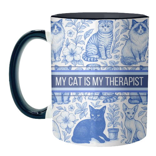 ART WOW – wholesale Coffee mug – Mugs 'My Cat Is My Therapist toile'7