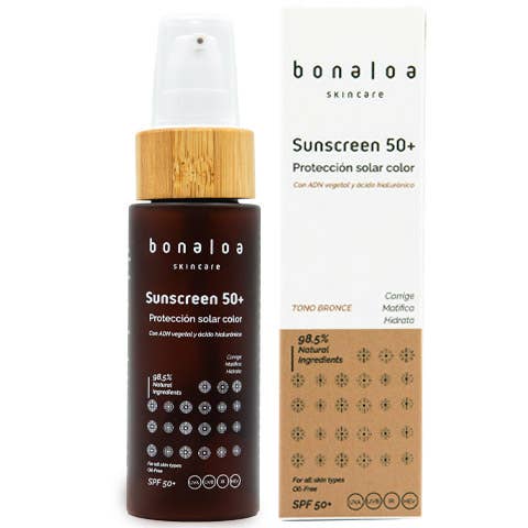 Sunscreen Age Defense Kleur Brons SPF50+ voor wholesale door Bonaloa skincare