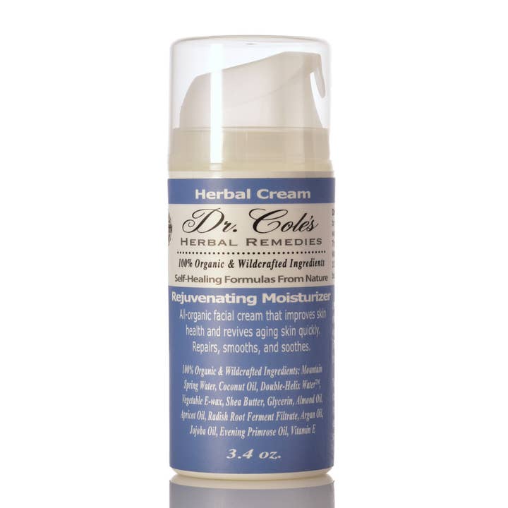 Dr. Cole's Rejuvenating Facial Moisturizer 3.4 oz SixPak for wholesale by Dr. Cole's Herbal Remedies