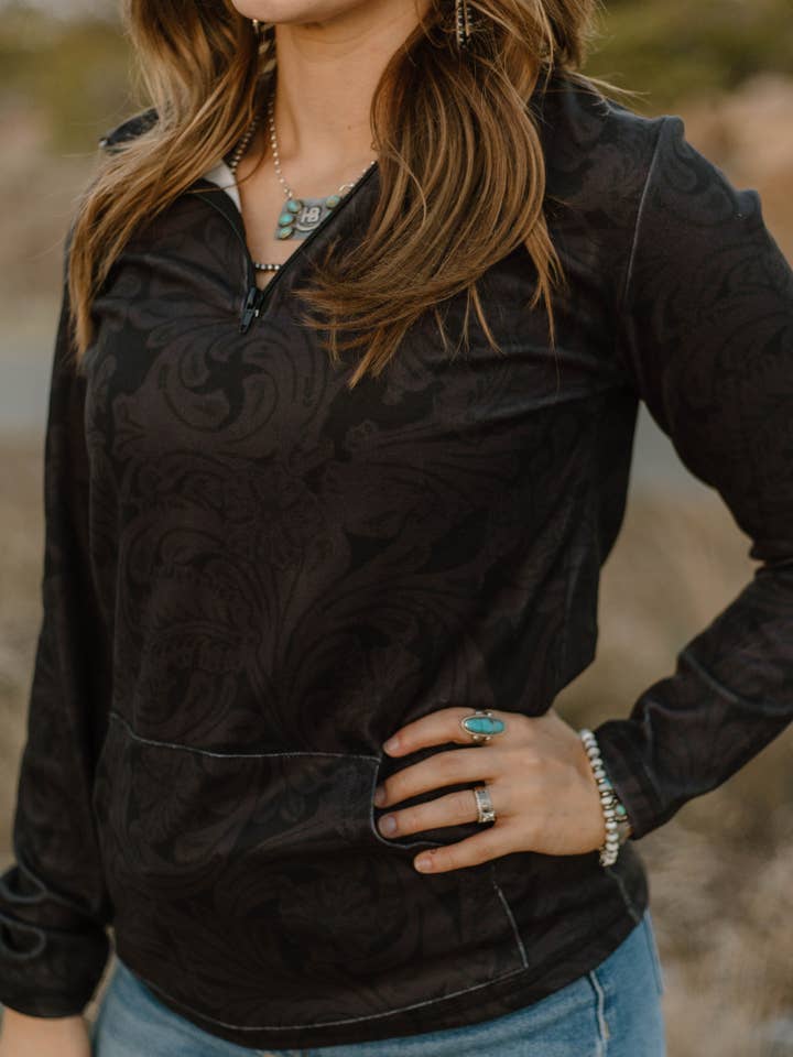 Sterling Kreek - Wholesale Sweatshirt - Women's - Tooled in Black Pullover2