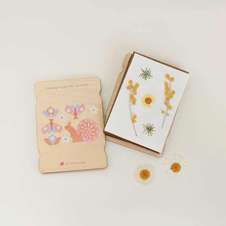 oh, little wren - Wholesale DIY craft kit – Child - Little Nature Press - Mini Wooden Flower Press - Squirrel1
