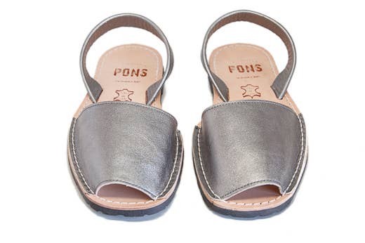 Pons - Wholesale Sandals - Women's - Pons Shoes - Classic Metallic - Pewter
