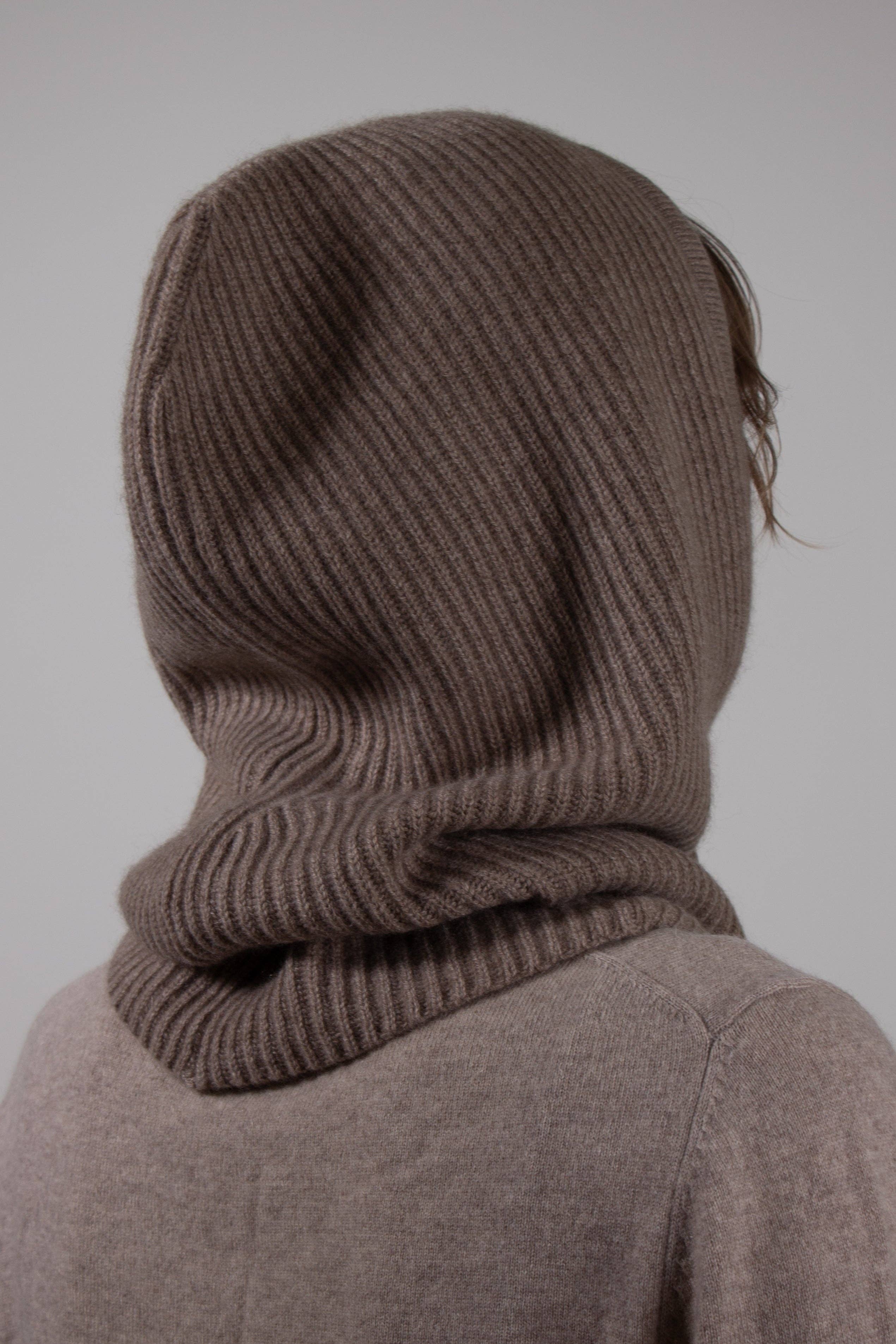 elenomad - Wholesale Balaclava - Unisex - RIBBED- 100% cashmere ribbed knitted balaclava7
