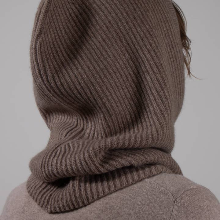 elenomad - Wholesale Balaclava - Unisex - RIBBED- 100% cashmere ribbed knitted balaclava7
