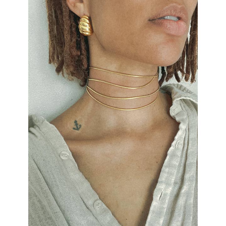 Flow State Choker | Gold and other Purchase Wholesale knutsel. Free Returns & Net 60 Terms on Faire trending on Faire.