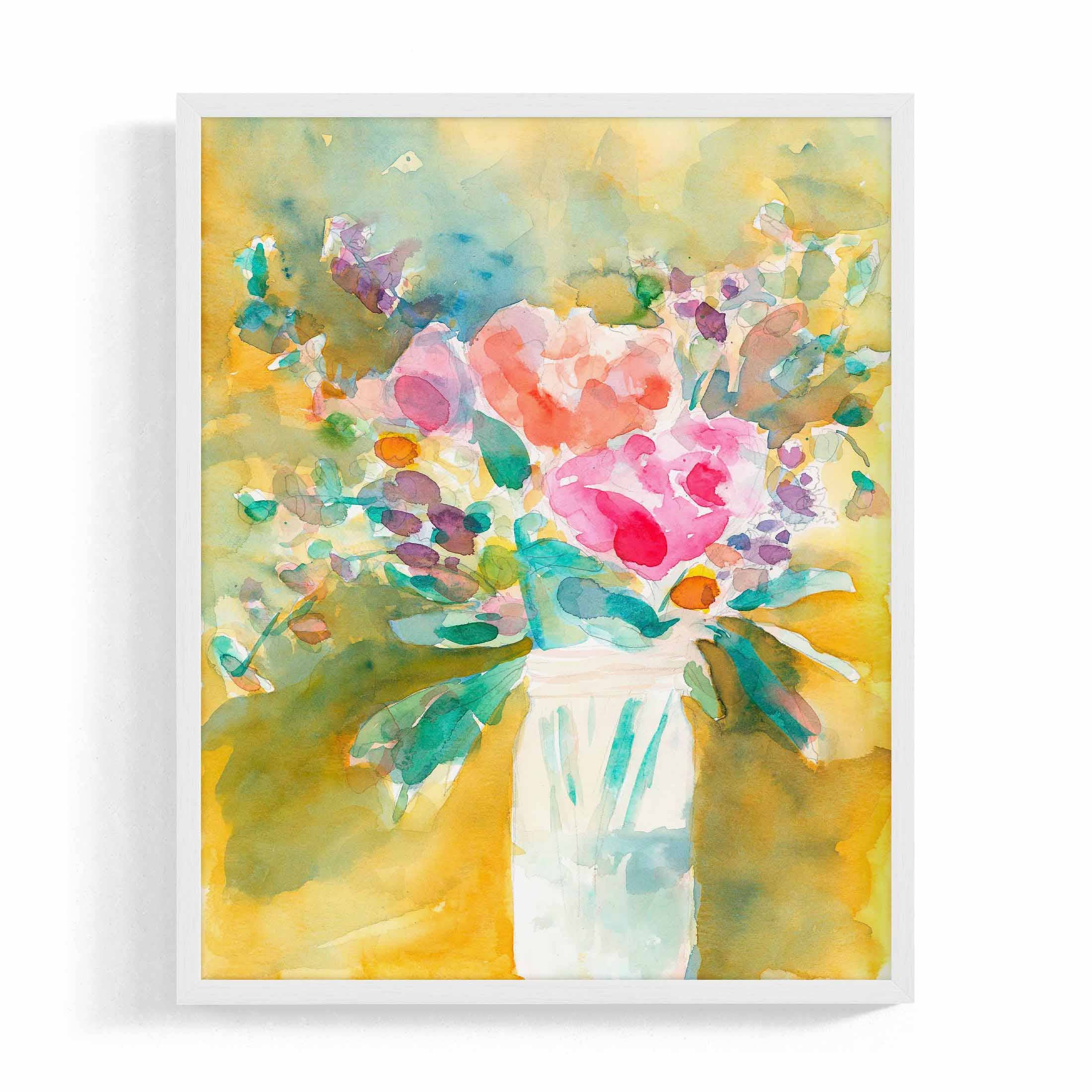 Margaret Joy - Wholesale Art print - Mason Jar Bouquet5