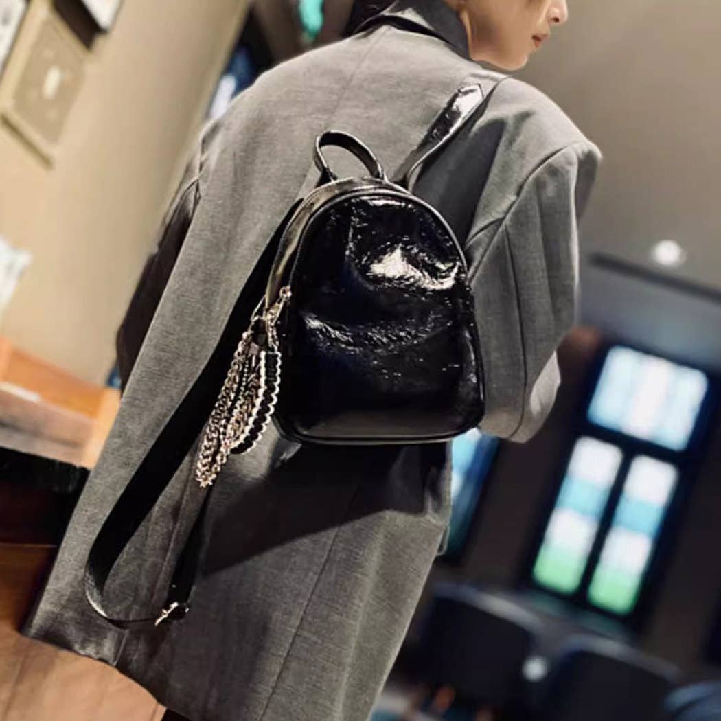 3AM BY H&D ACCESSORIES – wholesale Ryggsäck - Dam – Metallic PU-ryggsäck7