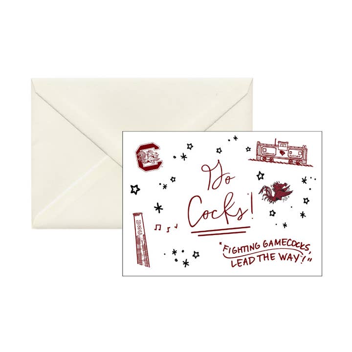 Tarjetas de notas en caja de confeti de Carolina del Sur para venta al por mayor de Valiant Gifts Inc