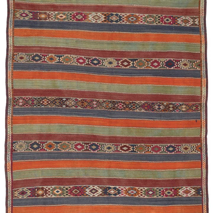 6'6'' x 10' Vintage Handgemaakte Turkse Kilim Tapijt voor wholesale door Rugtolia