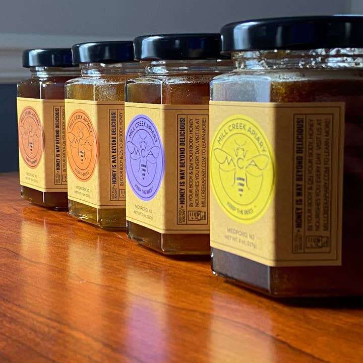 Mill Creek Apiary - Wholesale Honey - Lavender Infused Honey, 8oz.