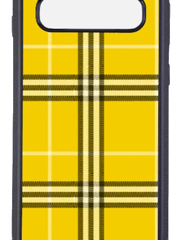 Estuche a cuadros amarillo Y2K para venta al por mayor de Tayson Trends