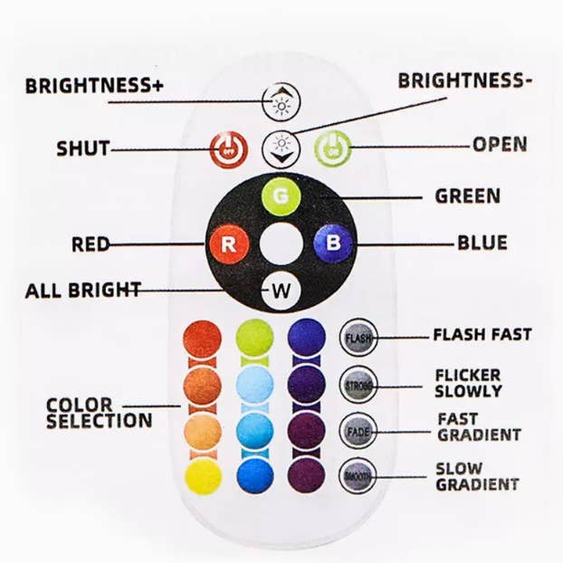 Orimono Elegance - Wholesale Accent/Desk Lamp - LED Projection Lamp - 16-Color Light for Home Decor, Events11