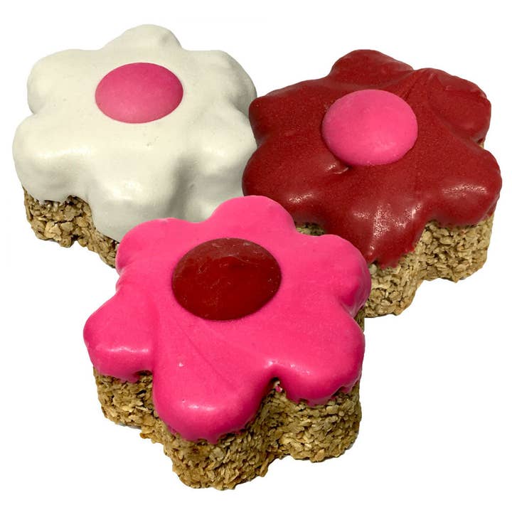 Valentine's Day Granola Flower for wholesale by K9 Granola Factory