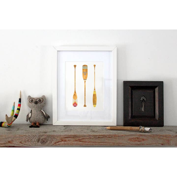 Canoe Paddle Art for wholesale by Wooden Pencil Company