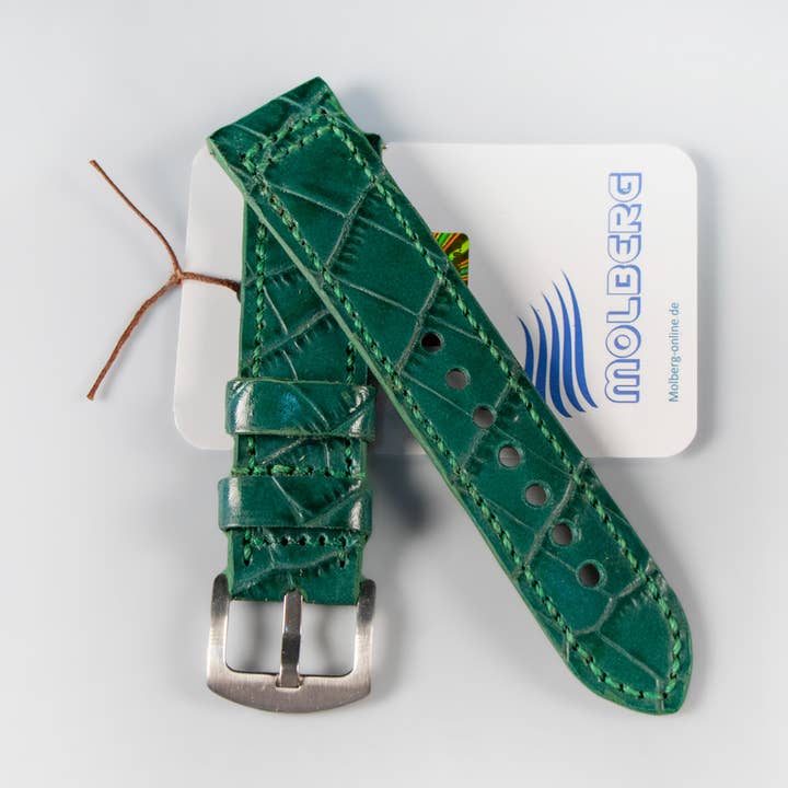 Klockarmband grön, extra stark handgjord NEW Molberg för wholesale av Molberg