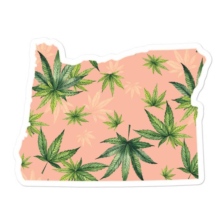 Lucy Floral Sticker- Oregon for wholesale by Etta and James Junction
