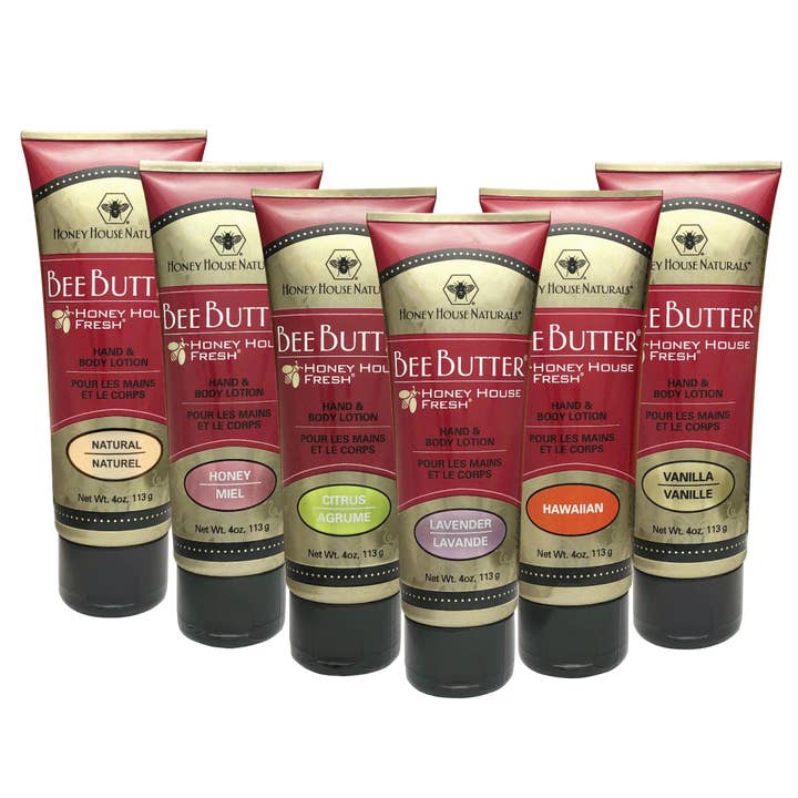 Bee Butter Cream Tube - Individual for wholesale by Honey House Naturals