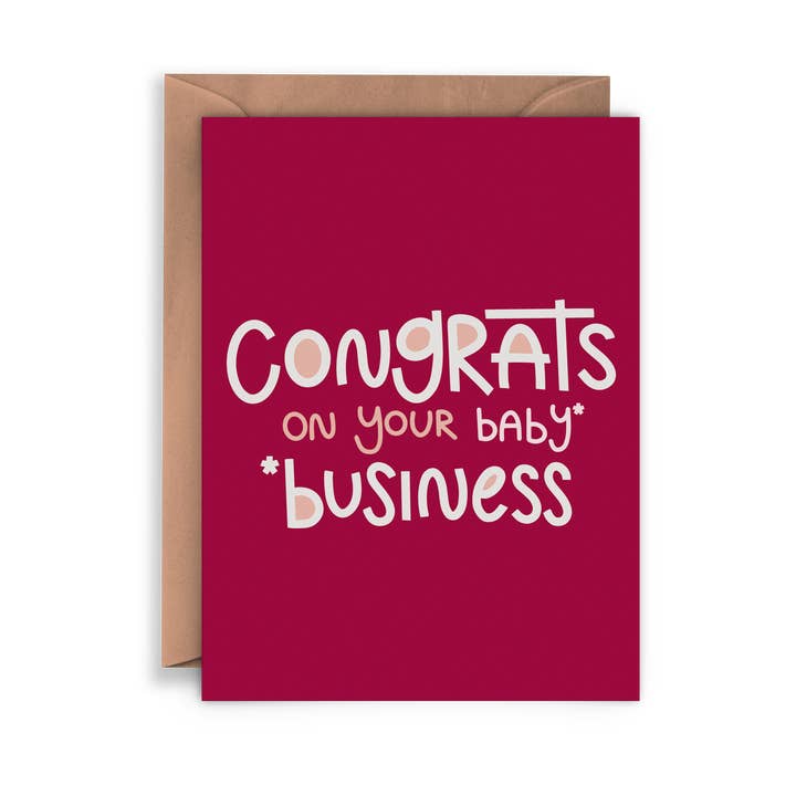 Congratulazioni per i tuoi affari, femminista, congratulazioni, Inspirati per la vendita all'ingrosso da parte di Twentysome Design