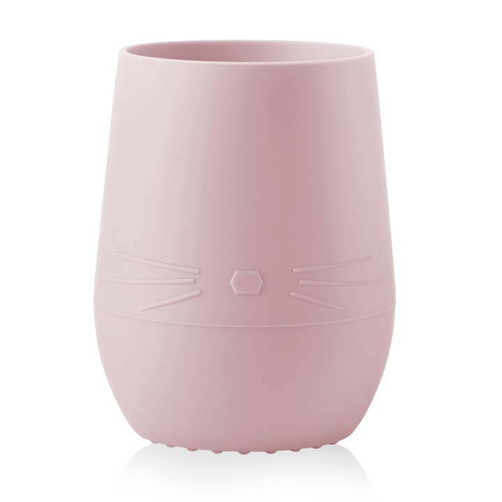 Bicchiere aperto in silicone a forma di coniglietto per neonati e bambini piccoli (Misty Blush) per la vendita all'ingrosso da parte di Ali+Oli