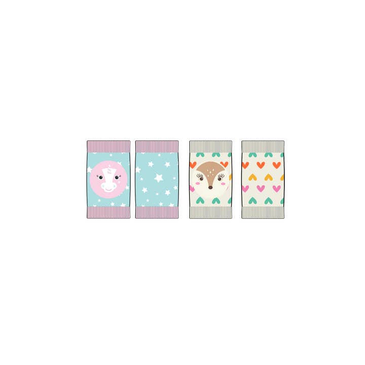 ZOOCCHINI - Wholesale Crawling Knee Pads - Baby - 2PK Crawler Knee Pad - Allie the Alicorn/Fiona the Fawn