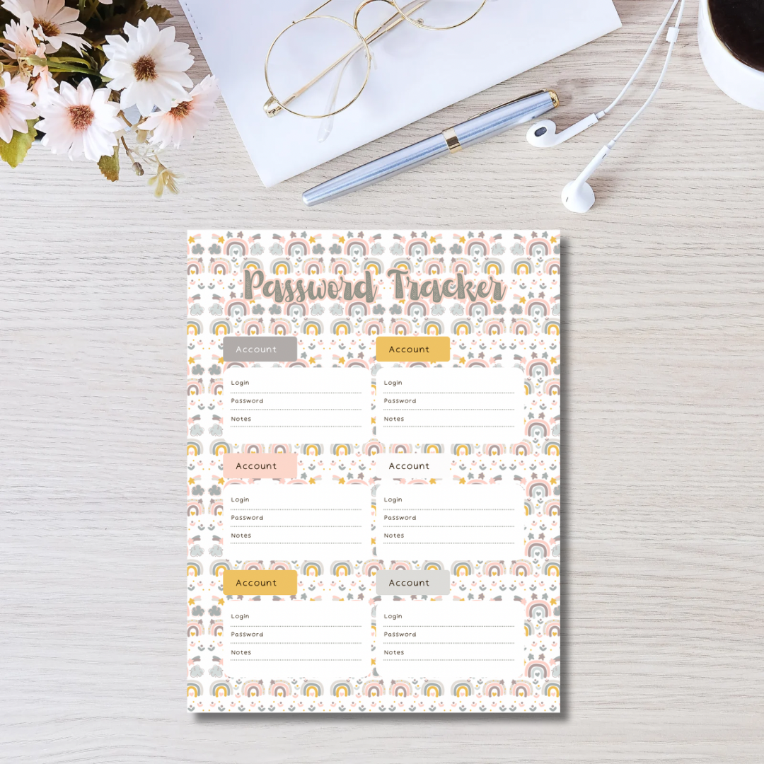 Missh Shop - Wholesale Journal/Diary - Password Tracker 20 pages 160 passwords15