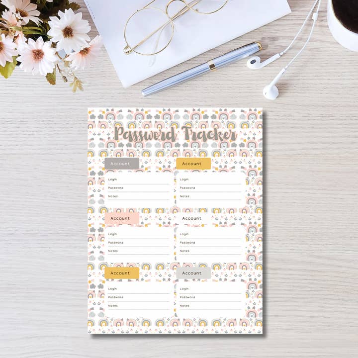 Missh Shop - Wholesale Journal/Diary - Password Tracker 20 pages 160 passwords15