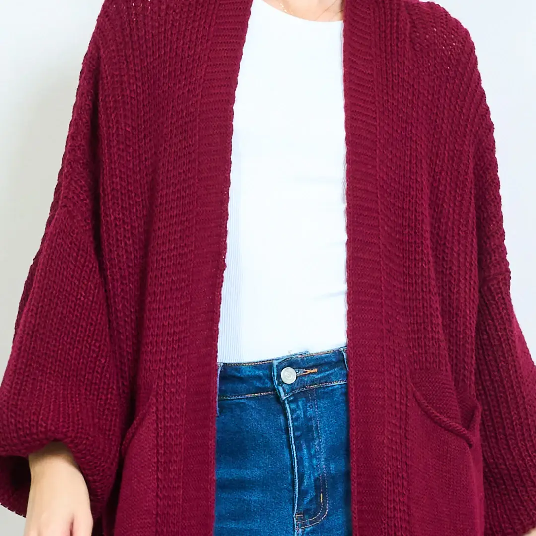 AMELÉ - Wholesale Cardigan - Women's - Long knit cardigan5