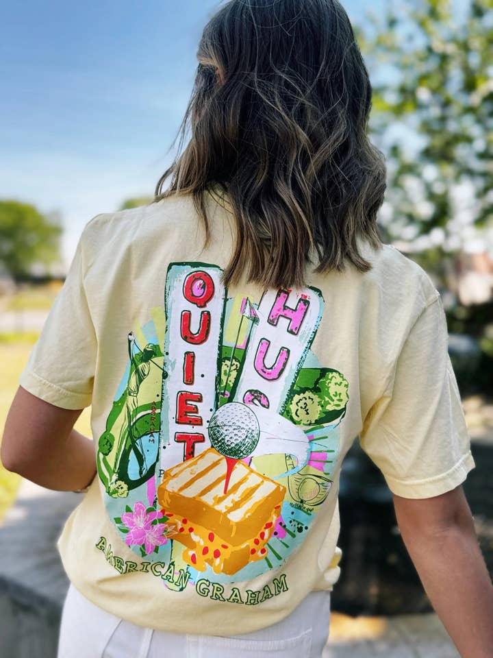 American Graham Apparel - Wholesale Screen Printed T-Shirt - Unisex - Hush Y'all Golf Tournament Artisan Graphic Tee4