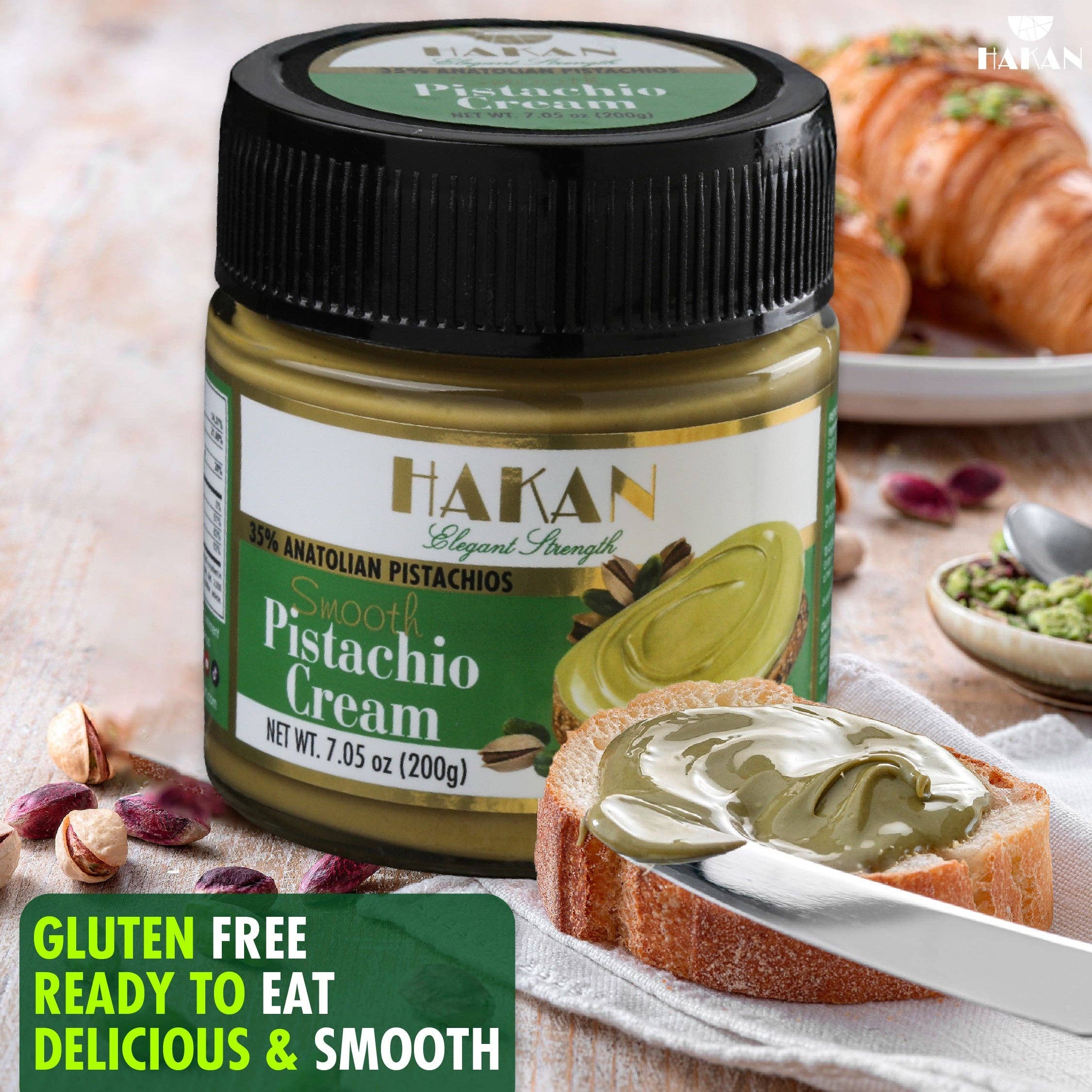 Hakan - Wholesale Nut Butter - Hakan Pistachio Cream, Pistachio Butter for Dubai Chocolate1