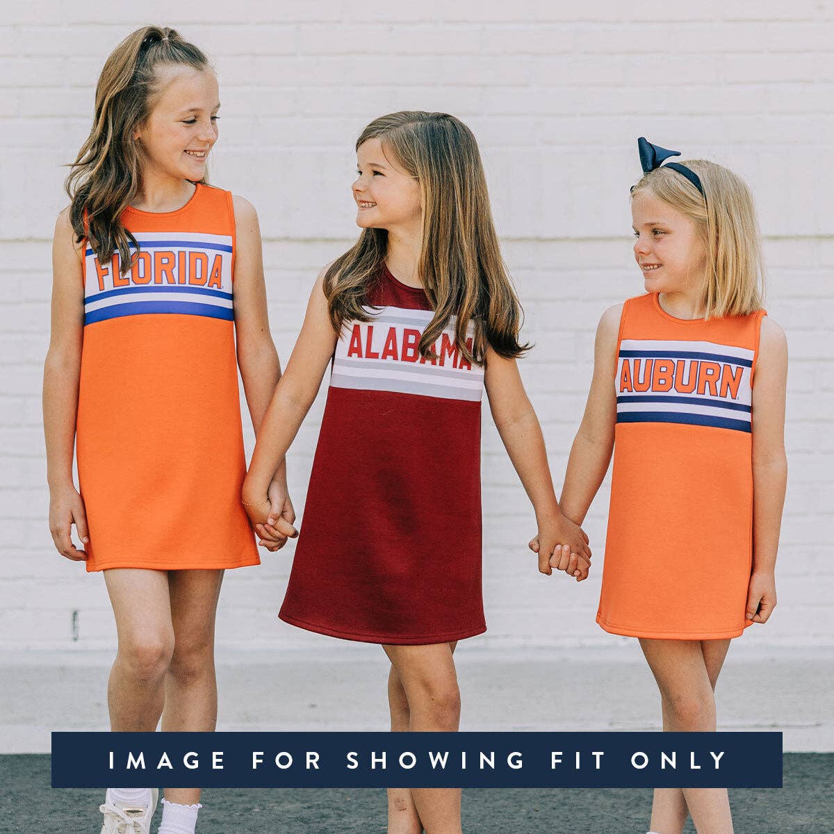 Scarlet & Gold - Wholesale Athletic Dress - Kids - The Auburn University | Navy Striped Cheer Dress3
