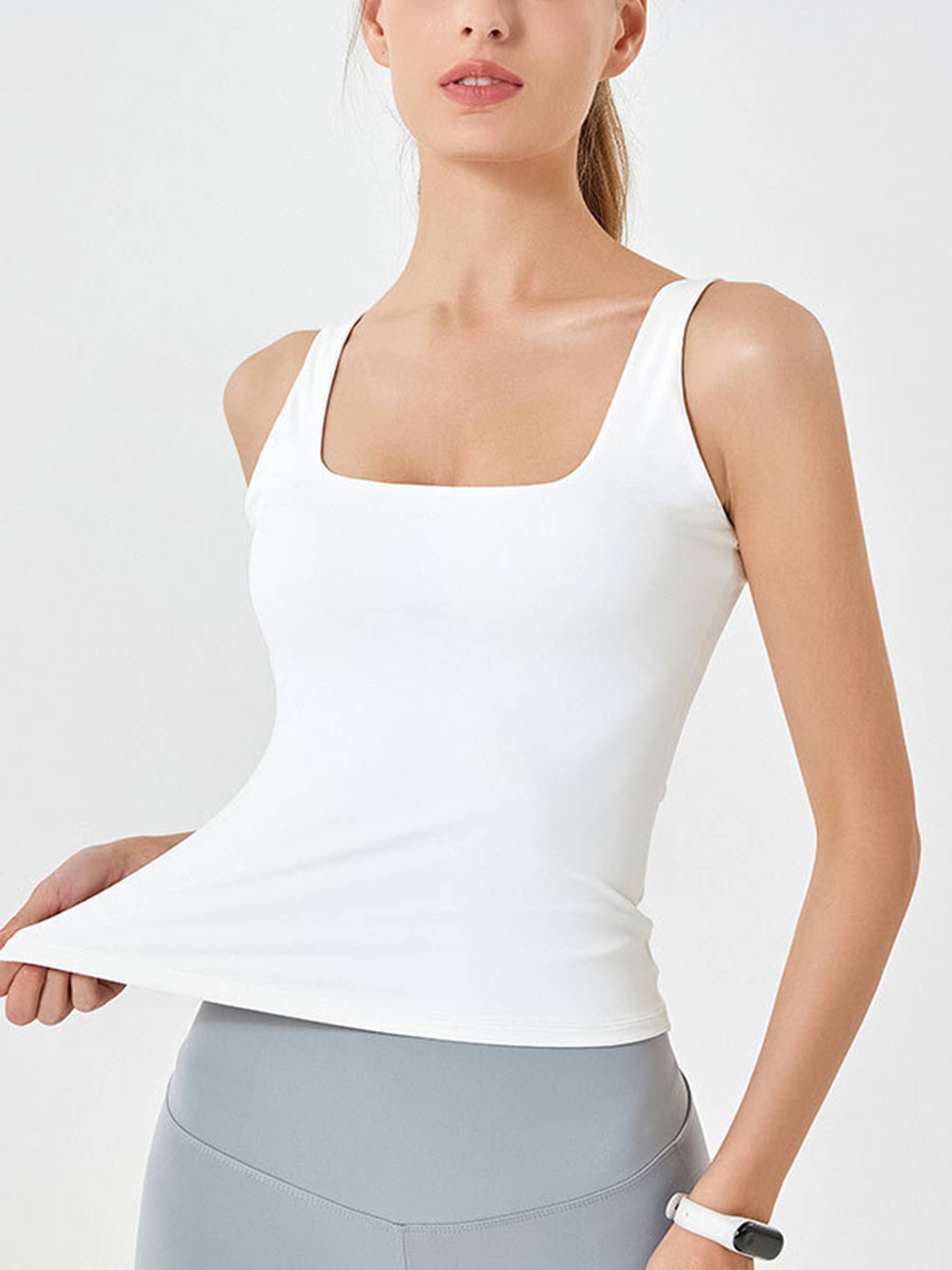 Wholesalesir - Wholesale Athletic Top - Women's - High Elastic and Tight Fitting U-neck Yoga Top4
